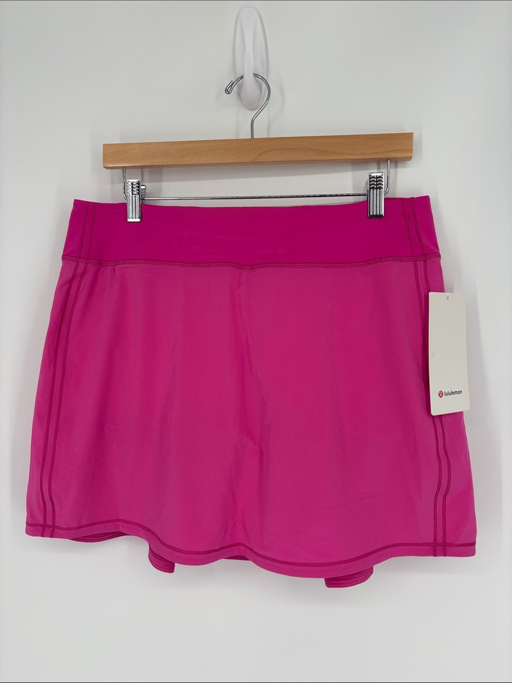 lululemon Pace Rival Mid-Rise Skirt in Women's Size 10 Extra Long Sonic Pink NWT